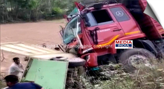 Ten people died after a pickup van & truck collided in Moradabad, Uttar Pradesh