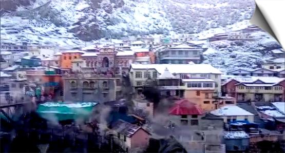 Thick blanket of snow covers Uttarakhand's Badrinath Temple