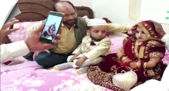 Azeem Mansoori, a 2.3 feet tall man, gets married in Uttar Pradesh's Hapur