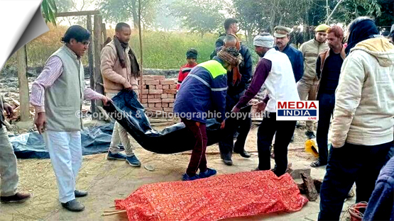 Kanpur Fire: Funeral of mother-daughter held in Bithoor, relatives left with dead bodies, heavy police force deployed