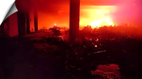 A massive fire broke out in a utensils shop in the Raghubir Nagar area, Delhi