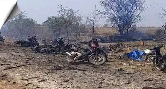 Myanmar | Airstrikes by Myanmar’s military killed as many as 100 people, including many children
