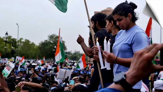 Thousands March To India Gate In Support Of Protesting Wrestlers
