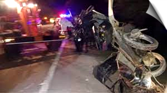 A speeding car hit an e-rickshaw in Pratapgarh, 4 including the driver died; 4 injured