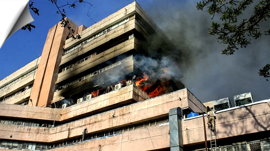Is there any conspiracy behind the fire in the offices of 3 ministries of Madhya Pradesh government?