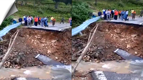 Uttarakhand Rains | Part of Gairsain-Karnprayag National Highway in Chamoli washed away