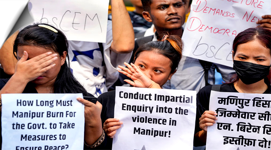 Uproar over murder of 2 students in Manipur, 34 students injured in police lathi charge, internet banned
