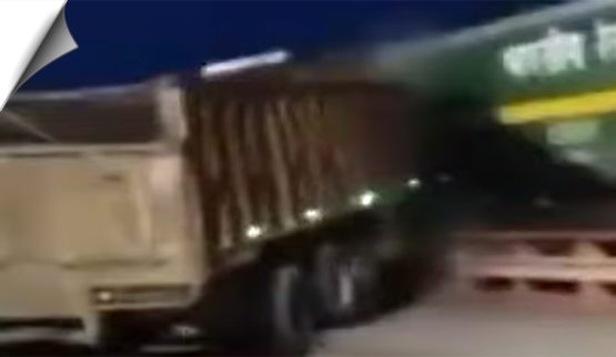 Narrow Escape For Passengers As Train Collides With Truck In Bengal’s Farakka
