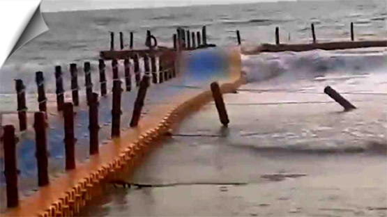 Kerala: 11 injured as they fall into sea after wave breaks floating bridge handrail in Varkala