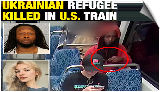 यूक्रेन युद्ध से जान बचाकर अमेरिका में ली शरण, यूक्रेनी युवती की ट्रेन में चाकू से गोदकर हत्या